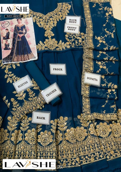 Indian Chiffon Embroidered Maxi - Luxury Collection 2023