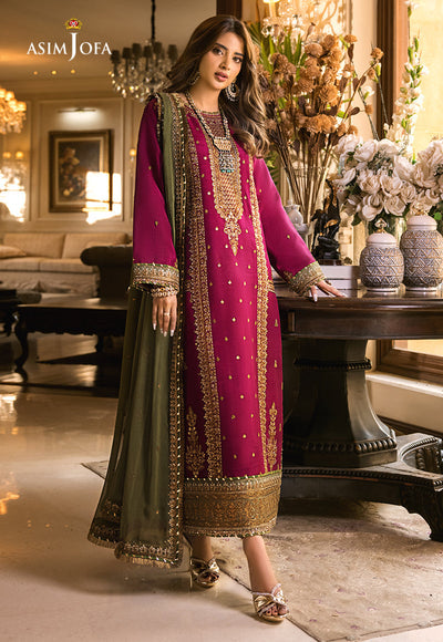 Asim jofa chiffon embroidery
