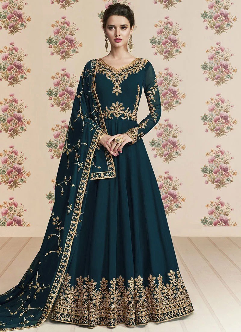 Indian Chiffon Embroidered Maxi - Luxury Collection 2023