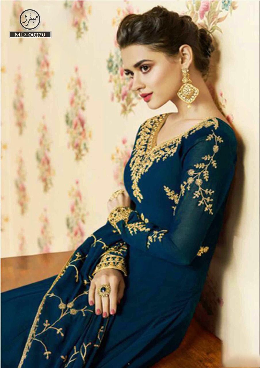 Indian Chiffon Embroidered Maxi - Luxury Collection 2023