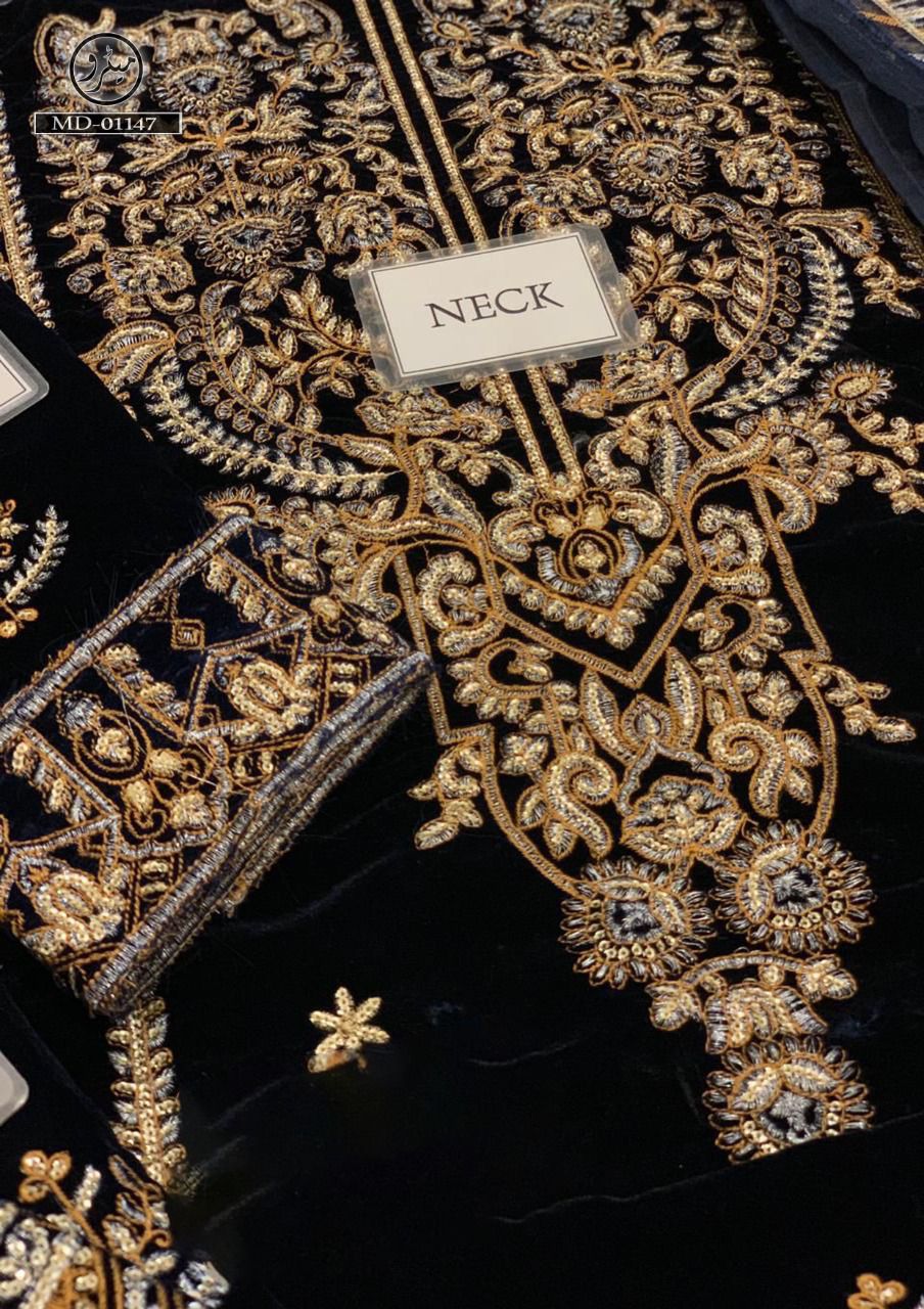 ASIM JOFA AJAM 08 THE AYEZA EDIT MAKHMAL ROYAL VELVET COLLECTION ES-88