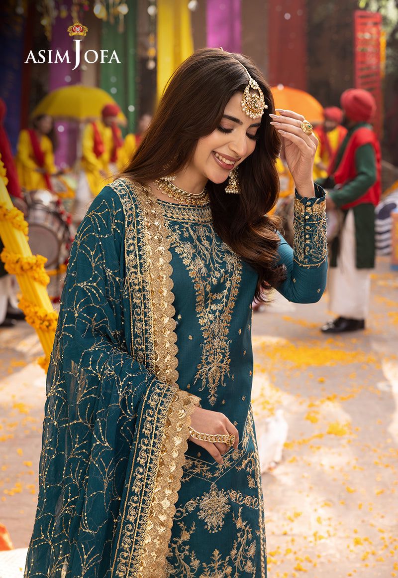 ASIM JOFA Chiffon Dress-ES-105