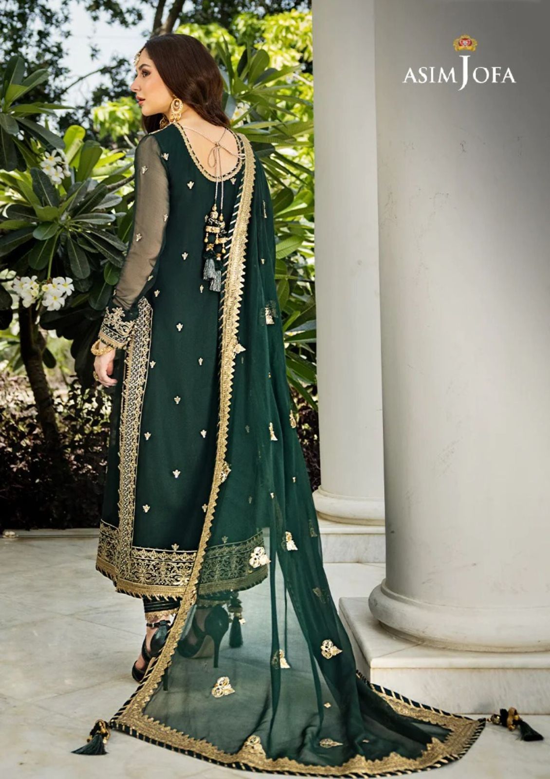 ASIM JOFA Chiffon Dress-ES-103
