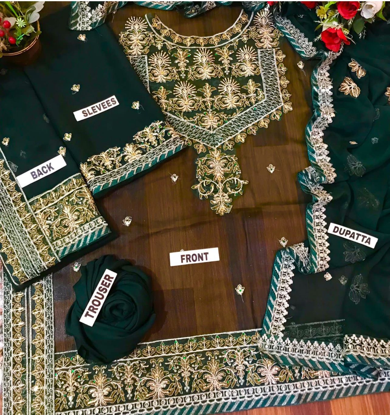 ASIM JOFA Chiffon Dress-ES-103
