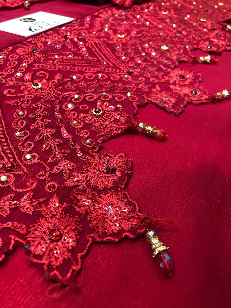 Wedding Collection Chiffon Embroidery Dress Es-21