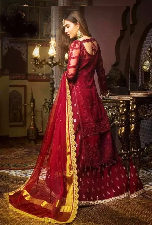 Wedding Collection Chiffon Embroidery Dress Es-21
