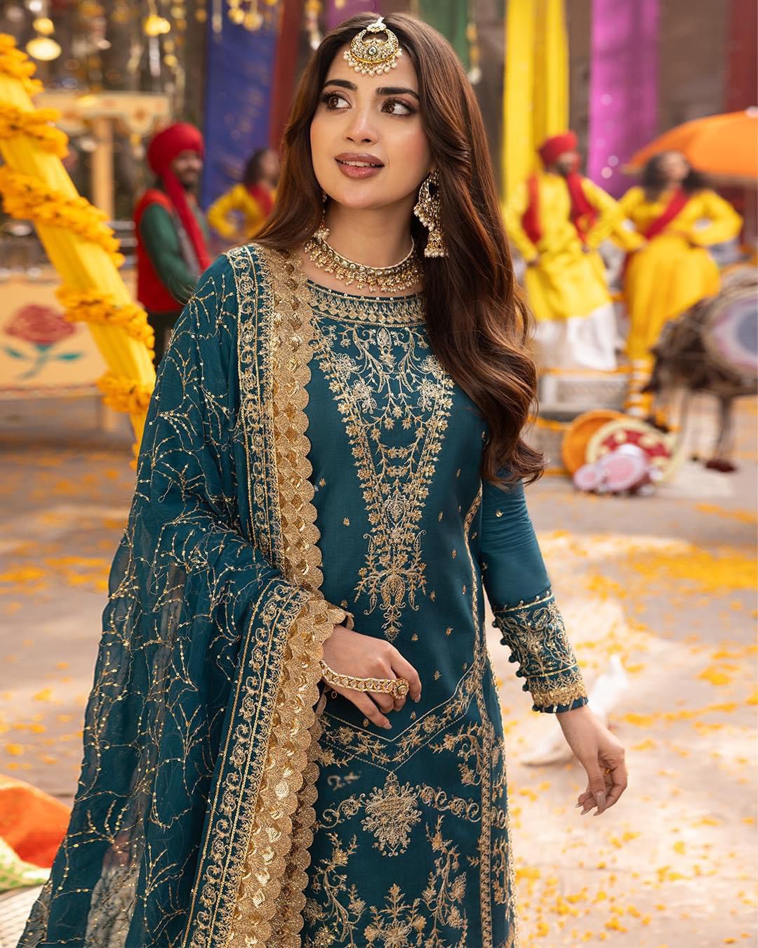 ASIM JOFA Chiffon Dress-ES-105