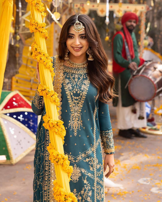 ASIM JOFA Chiffon Dress-ES-105