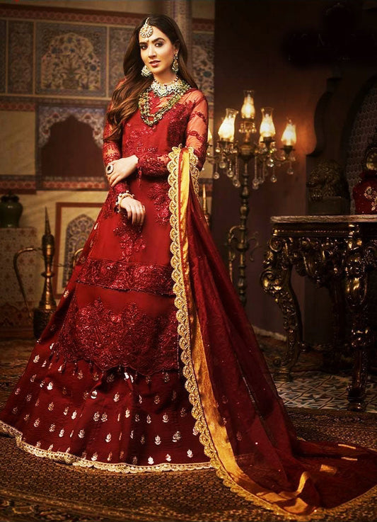 Wedding Collection Chiffon Embroidery Dress Es-21